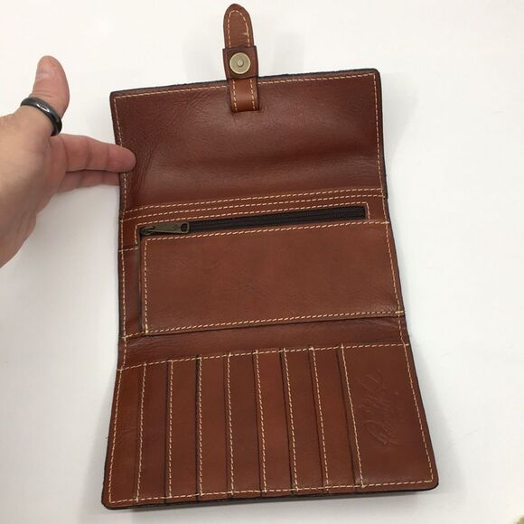 Patricia Nash floral and fruit Large Leather Wallet - Picture 6 of 16